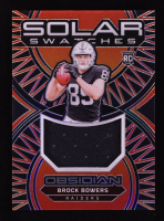 Brock Bowers 2024 Panini Obsidian Solar Swatches #8 RC at PristineAuction.com