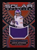 Justin Jefferson 2024 Panini Obsidian Solar Swatches #24 at PristineAuction.com