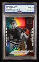 Nolan Ryan Signed 2022 Panini Capstone Deja Vu #2 Nolan Ryan / Justin Verlander (PSA | Auto 10) at PristineAuction.com