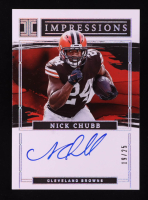 Nick Chubb 2023 Panini Impeccable Impeccable Impressions #4 #19/25 at PristineAuction.com