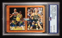 Magic Johnson / Larry Bird Signed 1993-94 Hoops #MB1 (PSA | Auto 10) at PristineAuction.com