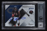 Devin Hester Signed 2010 Prestige Pro Blue Prestigious #15 (Beckett | Auto Grade BGS 10) at PristineAuction.com
