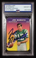Joe Namath Signed 1970 Topps Glossy Inserts #29 (PSA | Auto 10) at PristineAuction.com