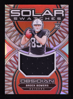Brock Bowers 2024 Panini Obsidian Solar Swatches Silver #8 #24/99 RC at PristineAuction.com
