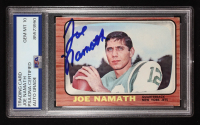 Joe Namath Signed 1966 Topps #96 (PSA | Auto 10) at PristineAuction.com