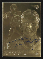 Tom Brady 2005 Merrick Mint Sculptured 23Kt Gold Card at PristineAuction.com