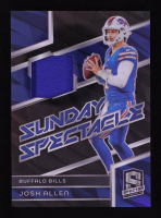 Josh Allen 2024 Panini Spectra Sunday Spectacle Materials #7 #76/99 at PristineAuction.com