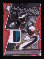 A.J. Brown 2024 Totally Certified Fabric of the Game Mirror Red #1 #71/99 at PristineAuction.com