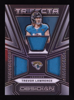 Trevor Lawrence 2023 Panini Obsidian Trifecta Swatches #4 #040/199 at PristineAuction.com