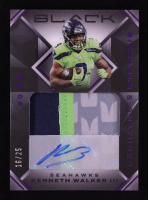 Kenneth Walker III 2023 Panini Black Sizeable Jersey Signatures Royal #14 #16/25 at PristineAuction.com
