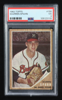 Warren Spahn 1962 Topps #100 (PSA 3) at PristineAuction.com