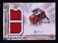 Marvin Harrison Jr. 2024 Topps Resurgence Amped Up Rookie Patch Autographs #AUMH RC at PristineAuction.com