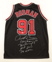 Dennis Rodman Signed Jersey With Multiple Inscriptions (Beckett & Wilder) at PristineAuction.com