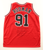 Dennis Rodman Signed Jersey With Multiple Inscriptions (Beckett & Wilder) at PristineAuction.com