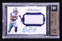 Ezekiel Elliott 2016 Panini Flawless Rookie Patch Autographs Sapphire #7 RC #3/5 (BGS 9.5 | Autograph Graded BGS 10) at PristineAuction.com
