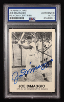 Joe DiMaggio Signed 1977-84 Galasso Glossy Greats #235 (PSA Authentic) at PristineAuction.com