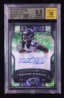 Richard Sherman 2024 Topps Resurgence Resurgence Signatures Lime Green Static #RSRSH RC #12/15 (BGS 9.5 | Autograph Graded BGS 10) at PristineAuction.com