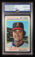 Nolan Ryan Signed 1978 Topps #6 (PSA | Auto 10) at PristineAuction.com