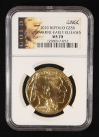 2010 $50 Buffalo Gold Coin - Early Releases (NGC MS 70) at PristineAuction.com