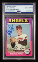 Nolan Ryan Signed 1975 Topps #500 (PSA | Auto 10) at PristineAuction.com
