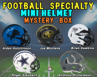 Football SPECIALTY Mini Helmet Signed Mystery Box - Series 25 (Limited to 150) - Schwartz Sports at PristineAuction.com
