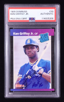 Ken Griffey Jr. Signed 1989 Donruss #33 RR RC Inscribed "HOF 16" (PSA) at PristineAuction.com
