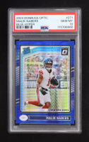 Malik Nabers 2024 Donruss Optic Blue Hyper #271 RR RC (PSA 10) at PristineAuction.com