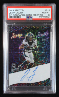 Jerry Jeudy 2023 Panini Spectra Colorgraphs Spectris #4 #11/35 (PSA 8) at PristineAuction.com