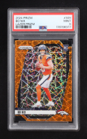 Bo Nix 2024 Panini Prizm Prizms Lazer #309 RC (PSA 9) at PristineAuction.com