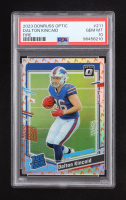 Dalton Kincaid 2023 Donruss Optic Fire #211 RR RC (PSA 10) at PristineAuction.com