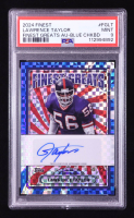 Lawrence Taylor 2024 Finest Greats Autographs Blue Checkerboard Refractors #FGLT #65/99 (PSA 9) at PristineAuction.com