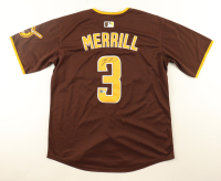 Jackson Merrill Signed Padres Nike Authentic Jersey (Beckett) at PristineAuction.com