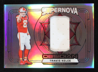 Travis Kelce 2024 Panini Obsidian Supernova Swatches Silver #20 #73/99 at PristineAuction.com