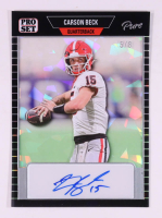 Carson Beck 2023 Pro Set Pure Pro Set Autographs Holo Crystal #PSACB1 RC #5/8 at PristineAuction.com