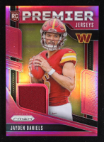 Jayden Daniels 2024 Panini Prizm Premier Jerseys Pink #2 RC at PristineAuction.com