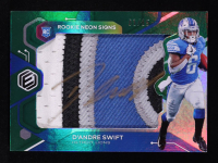D'Andre Swift 2020 Panini Elements Rookie Neon Material Signs Prime #9 RC #01/15 at PristineAuction.com