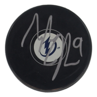 Tyler Johnson Signed Lightning Logo Hockey Puck (Beckett) at PristineAuction.com
