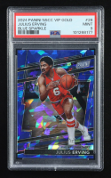 Julius Erving 2024 Panini National Convention VIP Gold Packs Blue Sparkle #9 #097/124 (PSA 9) at PristineAuction.com