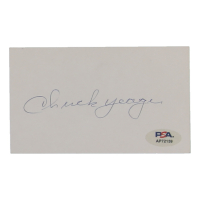 Chuck Yeager Signed Cut (PSA) at PristineAuction.com