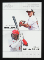 Jackson Holliday / Elly De La Cruz 2023 Leaf Special Release Exclusive Rookie Edition Dual #ERE01 RC at PristineAuction.com
