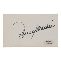 Johnny Mathis Signed Cut (PSA) at PristineAuction.com