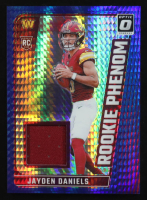 Jayden Daniels 2024 Donruss Optic Rookie Phenoms Blue Hyper #17 RC at PristineAuction.com