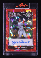 Dylan Crews 2025 Leaf Seasons in the Sun Tradition Autographs Crystal Red #TDC1 #2/3 at PristineAuction.com