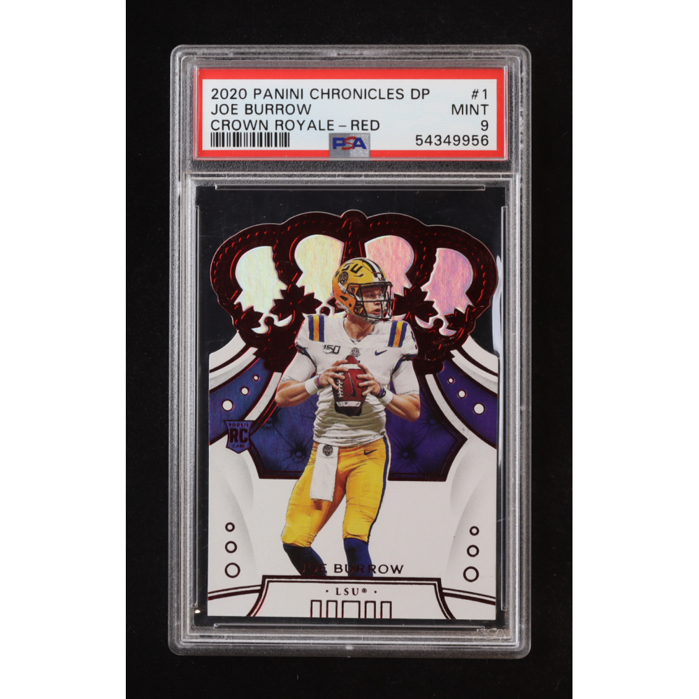 Joe Burrow 2020 Crown Royale Draft Picks Red #1 RC (PSA 9) at PristineAuction.com