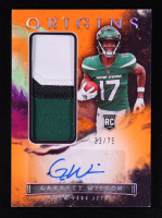Garrett Wilson 2022 Panini Origins Orange #161 JSY AU RC #33/75 at PristineAuction.com
