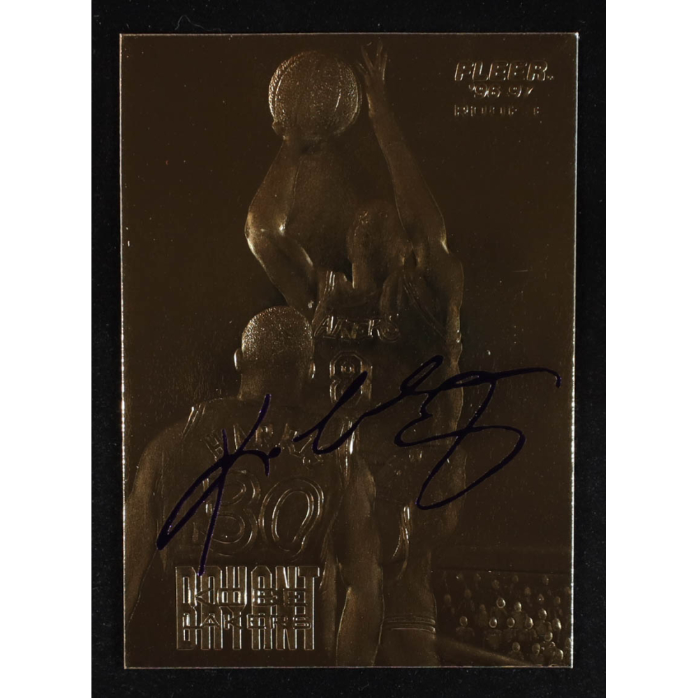 Kobe Bryant 1996-97 Fleer Purple Signature 23Kt Gold Card RC at PristineAuction.com