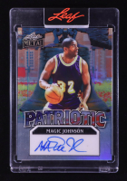 Magic Johnson 2025 Leaf Metal Patriotic Autographs Prismatic Silver #PMJ1 #1/1 at PristineAuction.com