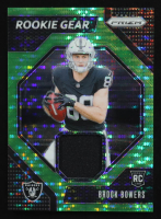 Brock Bowers 2024 Panini Prizm Rookie Gear Neon Green Pulsar #3 RC at PristineAuction.com