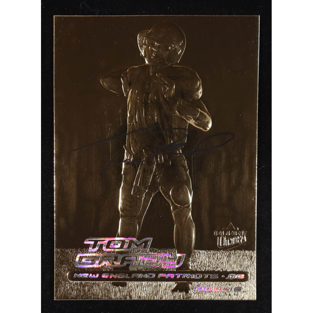 Tom Brady 2000 Fleer Ultra 23KT Gold Black Metallic Signature Series #NNO RC at PristineAuction.com