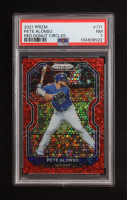 Pete Alonso 2021 Panini Prizm Prizms Red Donut Circles #171 #70/99 (PSA 7) at PristineAuction.com